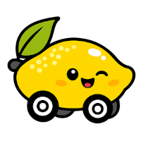 Lemon Character Wink